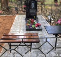 Установка памятников и надгробий (включая укладку плитки и установку ограды) благоустройство могил